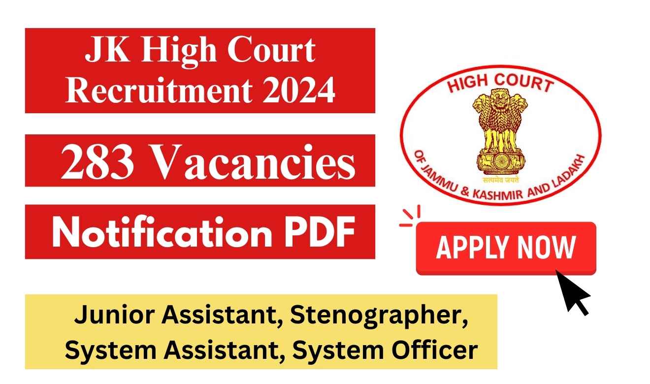 JK High Court Recruitment 2024