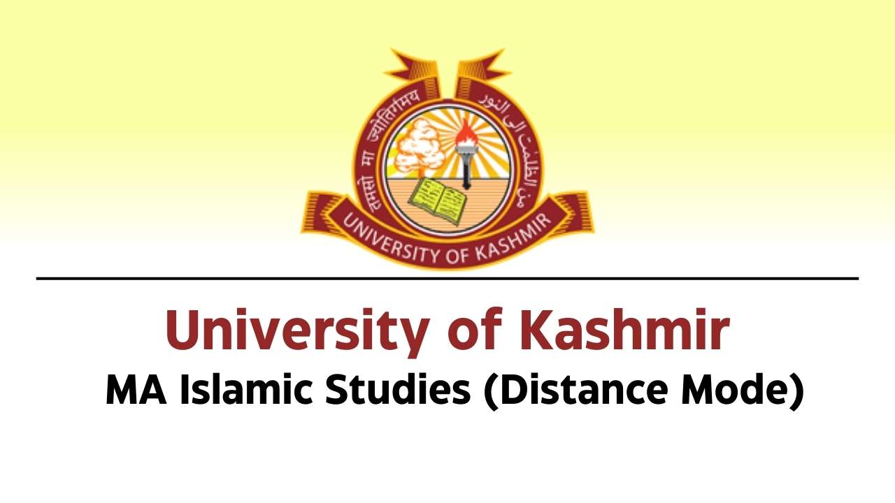 University of Kashmir Counselling Session for MA Islamic Studies